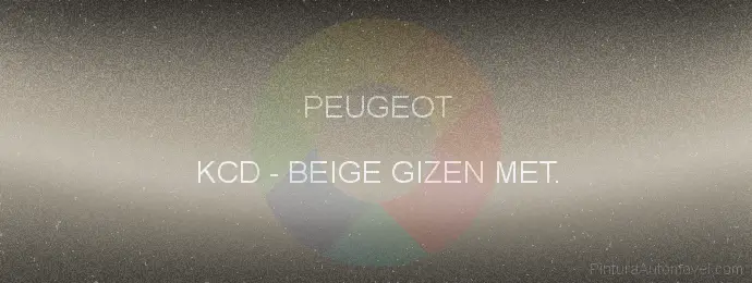 Pintura Peugeot KCD Beige Gizen Met.