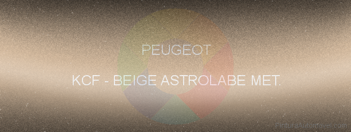 Pintura Peugeot KCF Beige Astrolabe Met.