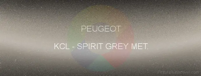 Pintura Peugeot KCL Spirit Grey Met.