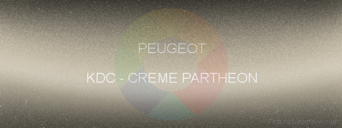 Pintura Peugeot KDC Creme Partheon