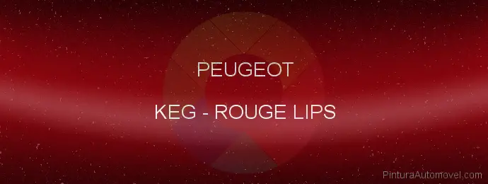 Pintura Peugeot KEG Rouge Lips