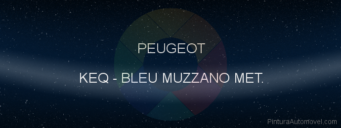 Pintura Peugeot KEQ Bleu Muzzano Met.