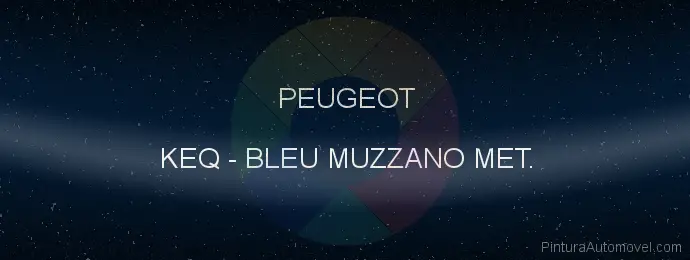 Pintura Peugeot KEQ Bleu Muzzano Met.