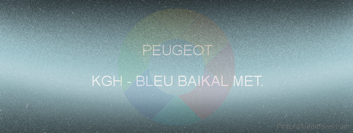 Pintura Peugeot KGH Bleu Baikal Met.