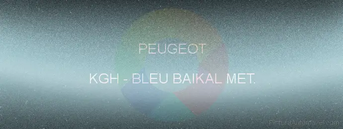 Pintura Peugeot KGH Bleu Baikal Met.