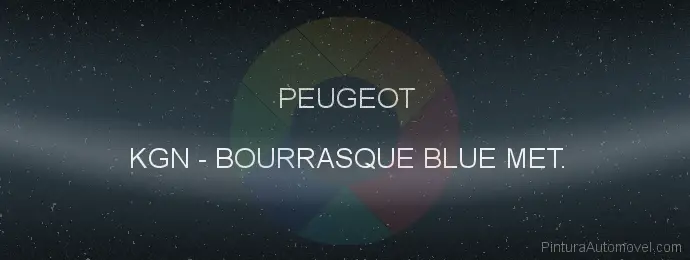Pintura Peugeot KGN Bourrasque Blue Met.