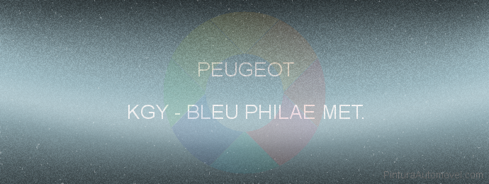 Pintura Peugeot KGY Bleu Philae Met.