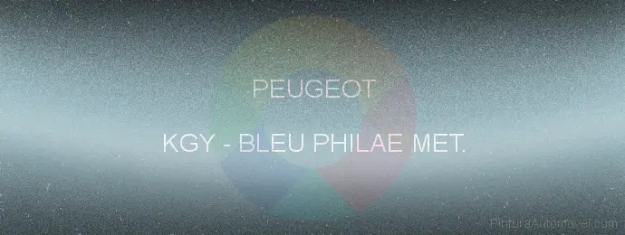 Pintura Peugeot KGY Bleu Philae Met.