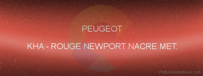 Pintura Peugeot KHA Rouge Newport Nacre Met.