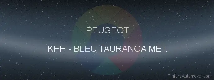 Pintura Peugeot KHH Bleu Tauranga Met.