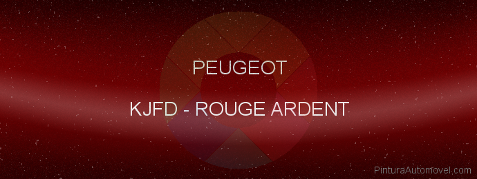 Pintura Peugeot KJFD Rouge Ardent