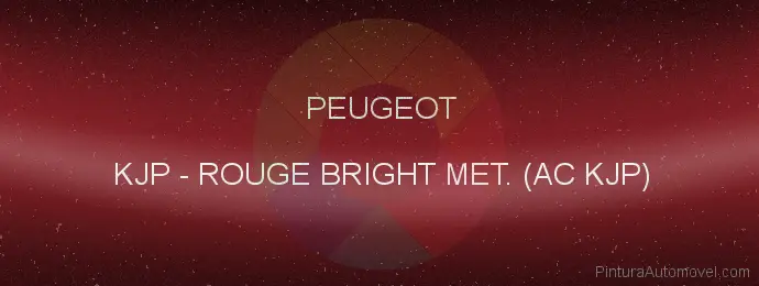 Pintura Peugeot KJP Rouge Bright Met. (ac Kjp)