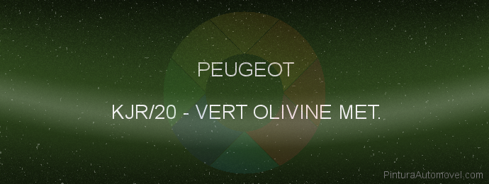 Pintura Peugeot KJR/20 Vert Olivine Met.