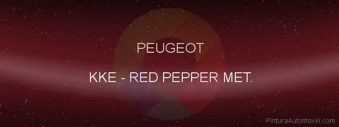 Pintura Peugeot KKE Red Pepper Met.