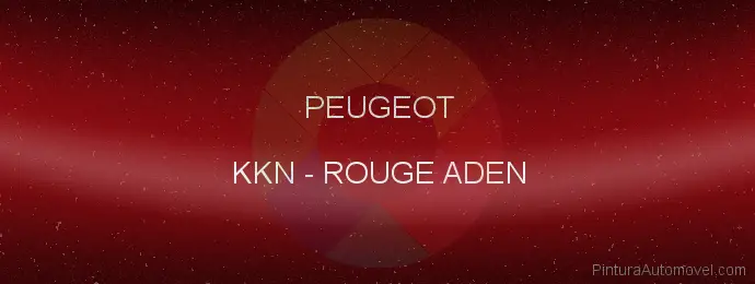 Pintura Peugeot KKN Rouge Aden