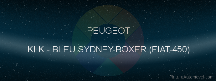 Pintura Peugeot KLK Bleu Sydney-boxer (fiat-450)