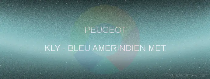 Pintura Peugeot KLY Bleu Amerindien Met.