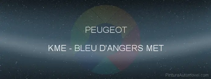 Pintura Peugeot KME Bleu D'angers Met