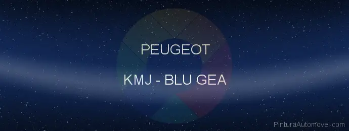 Pintura Peugeot KMJ Blu Gea