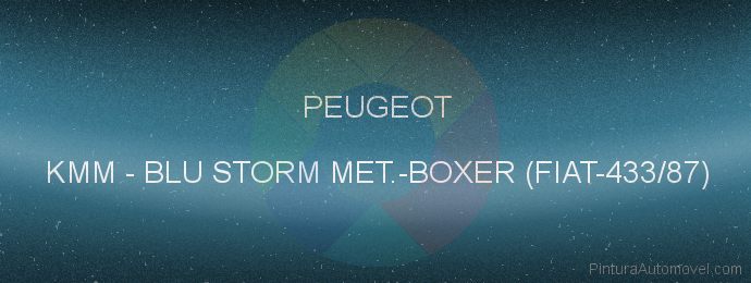 Pintura Peugeot KMM Blu Storm Met.-boxer (fiat-433/87)