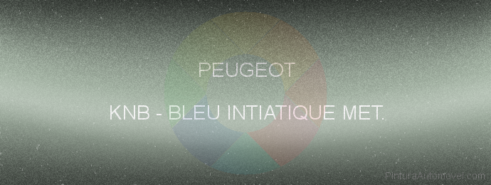Pintura Peugeot KNB Bleu Intiatique Met.