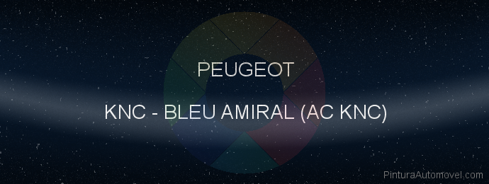 Pintura Peugeot KNC Bleu Amiral (ac Knc)