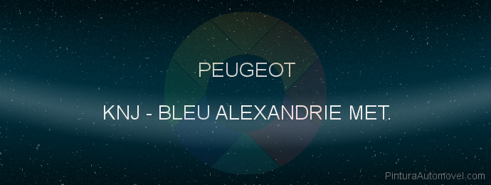 Pintura Peugeot KNJ Bleu Alexandrie Met.