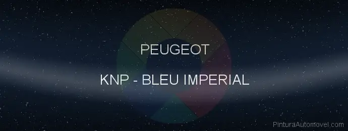 Pintura Peugeot KNP Bleu Imperial