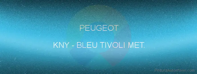 Pintura Peugeot KNY Bleu Tivoli Met.