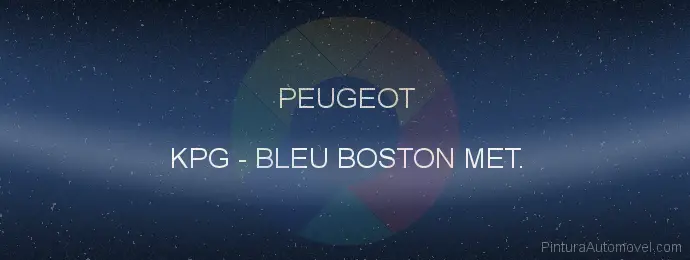 Pintura Peugeot KPG Bleu Boston Met.