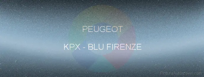 Pintura Peugeot KPX Blu Firenze