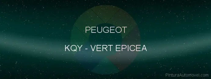 Pintura Peugeot KQY Vert Epicea