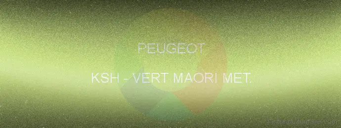 Pintura Peugeot KSH Vert Maori Met.