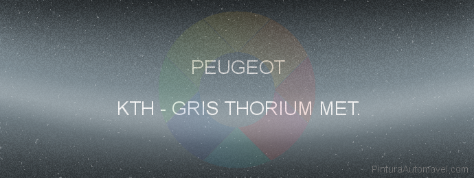 Pintura Peugeot KTH Gris Thorium Met.