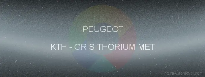 Pintura Peugeot KTH Gris Thorium Met.