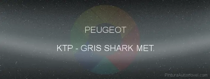 Pintura Peugeot KTP Gris Shark Met.