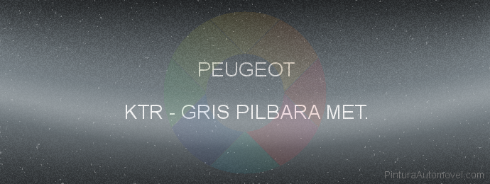 Pintura Peugeot KTR Gris Pilbara Met.
