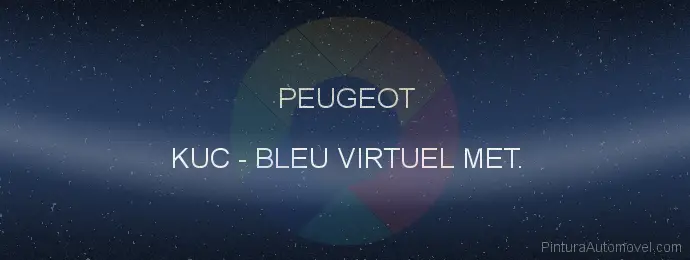 Pintura Peugeot KUC Bleu Virtuel Met.