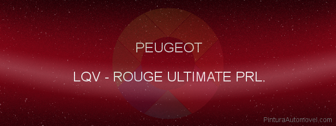 Pintura Peugeot LQV Rouge Ultimate Prl.