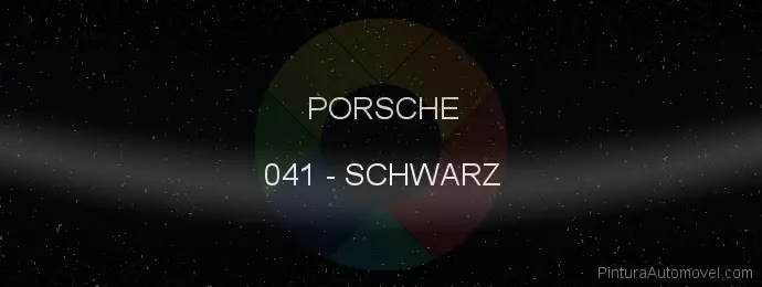Pintura Porsche 041 Schwarz