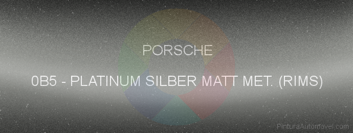 Pintura Porsche 0B5 Platinum Silber Matt Met. (rims)