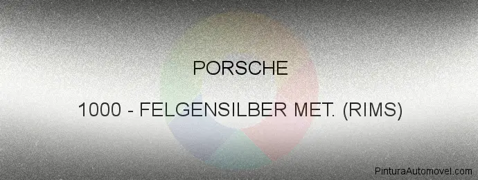 Pintura Porsche 1000 Felgensilber Met. (rims)
