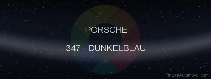 Pintura Porsche 347 Dunkelblau