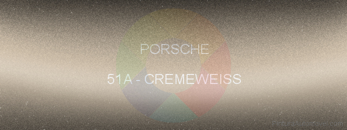 Pintura Porsche 51A Cremeweiss