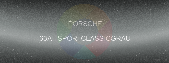 Pintura Porsche 63A Sportclassicgrau
