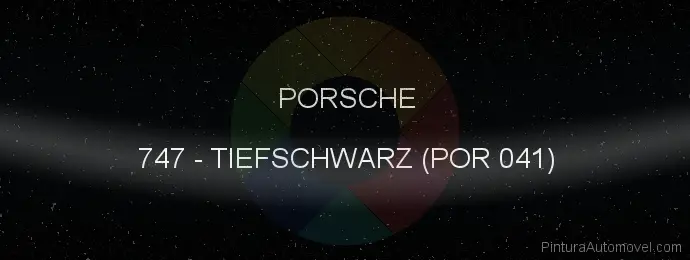 Pintura Porsche 747 Tiefschwarz (por 041)