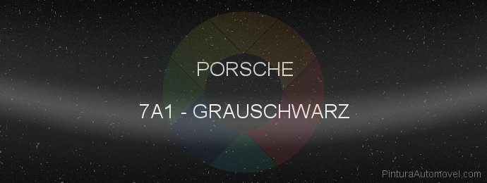 Pintura Porsche 7A1 Grauschwarz