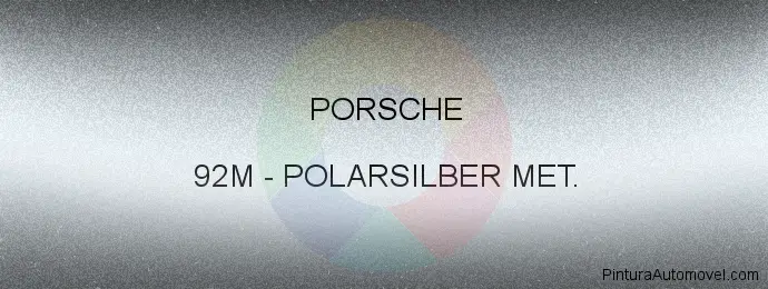 Pintura Porsche 92M Polarsilber Met.