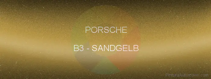 Pintura Porsche B3 Sandgelb