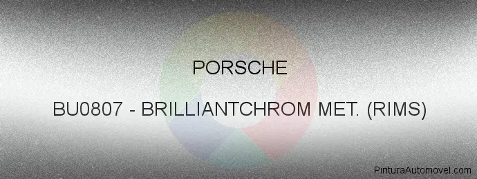Pintura Porsche BU0807 Brilliantchrom Met. (rims)